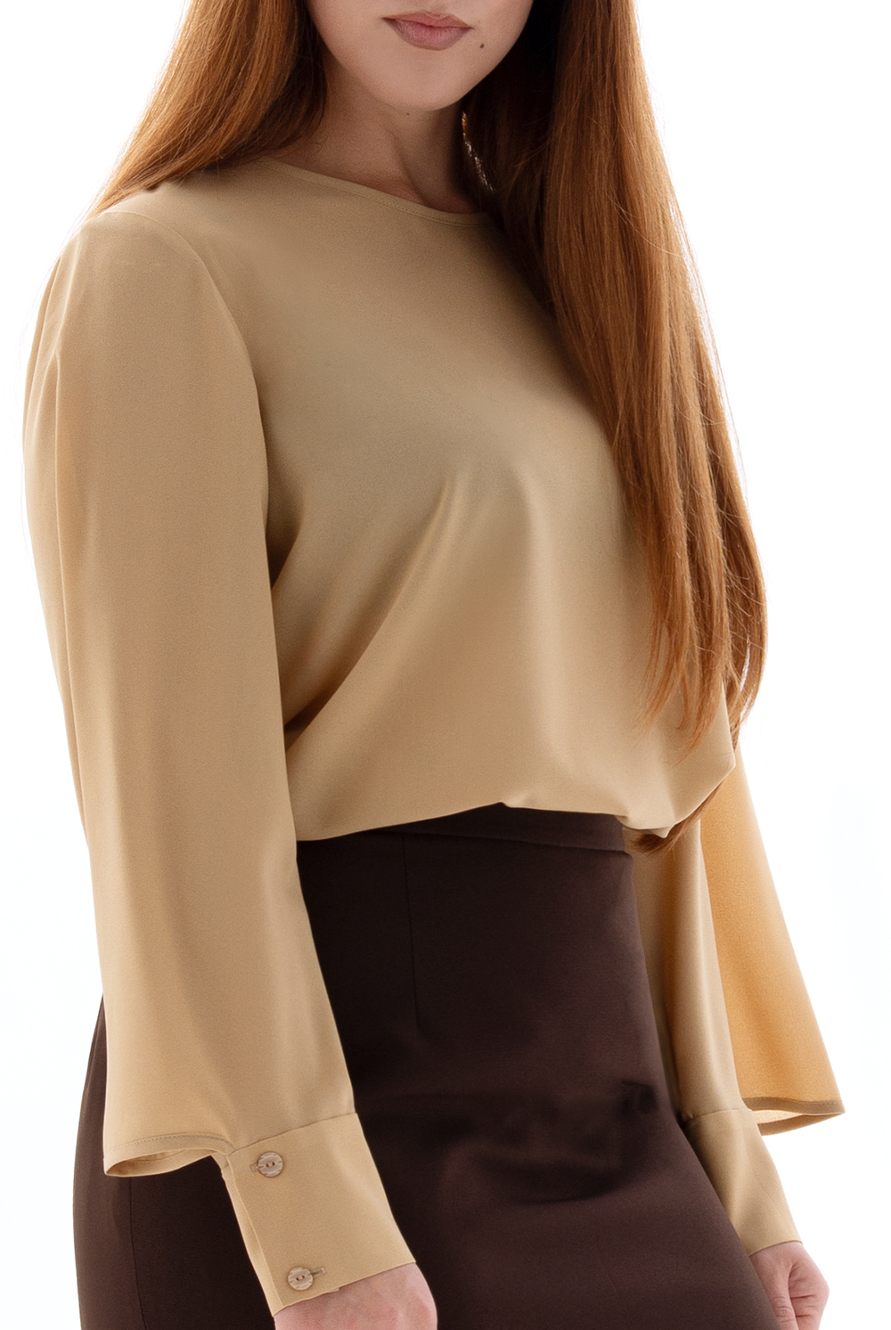 Блузка 2964ВП, бежевый #285Б092964ВП