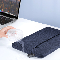 Легкая горизонтальная сумка чехол темно-синего цвета (Navy Blue) для ноутбука или планшета размером от 15.5 до 16 дюймов, серия LBDB Series