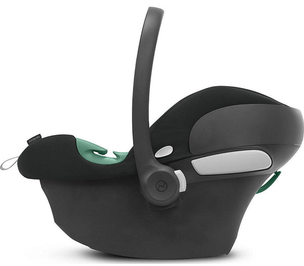 Коляска Cybex Balios S Lux SLV complete Aton B2 Volcano Black 3 в 1 Stone Grey с дождевиками