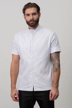 Туника с кокетками-карманами