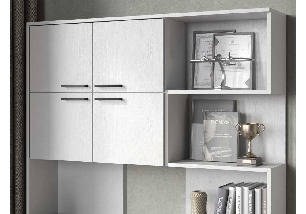 Компьютерный стол Woodville Эльброни левый белый