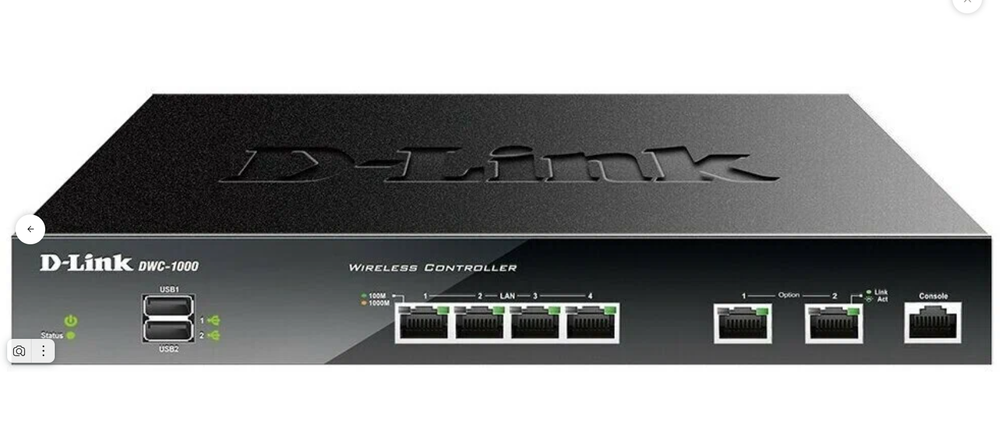 Управляемый коммутатор D-Link DWC-1000/C1A, Wi-Fi, 2.4 ГГц, 6 LAN-портов, черный