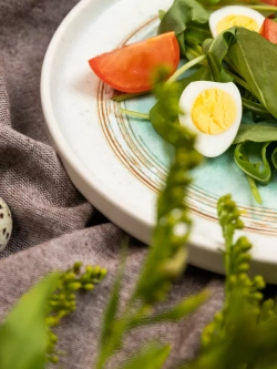 Тарелка с бортиком, Аквамариновое золото, диаметр 21 см 6 шт