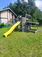 Детская площадка Савушка КУБ-5 (Серый) с подушками