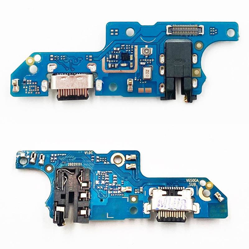 Шлейф для Infinix Smart 7 плата на системный разъем/разъем гарнитуры/микрофон