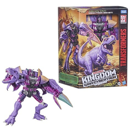 Hasbro Transformers Generations War for Cybertron: Kingdom - Фигурка Лидер WFC-K10 Мегатрон (Зверь) / артикул F0366 F0698 / GTIN 5010993766970