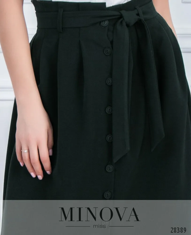 Юбка 1121-2-темно-зеленый Minova