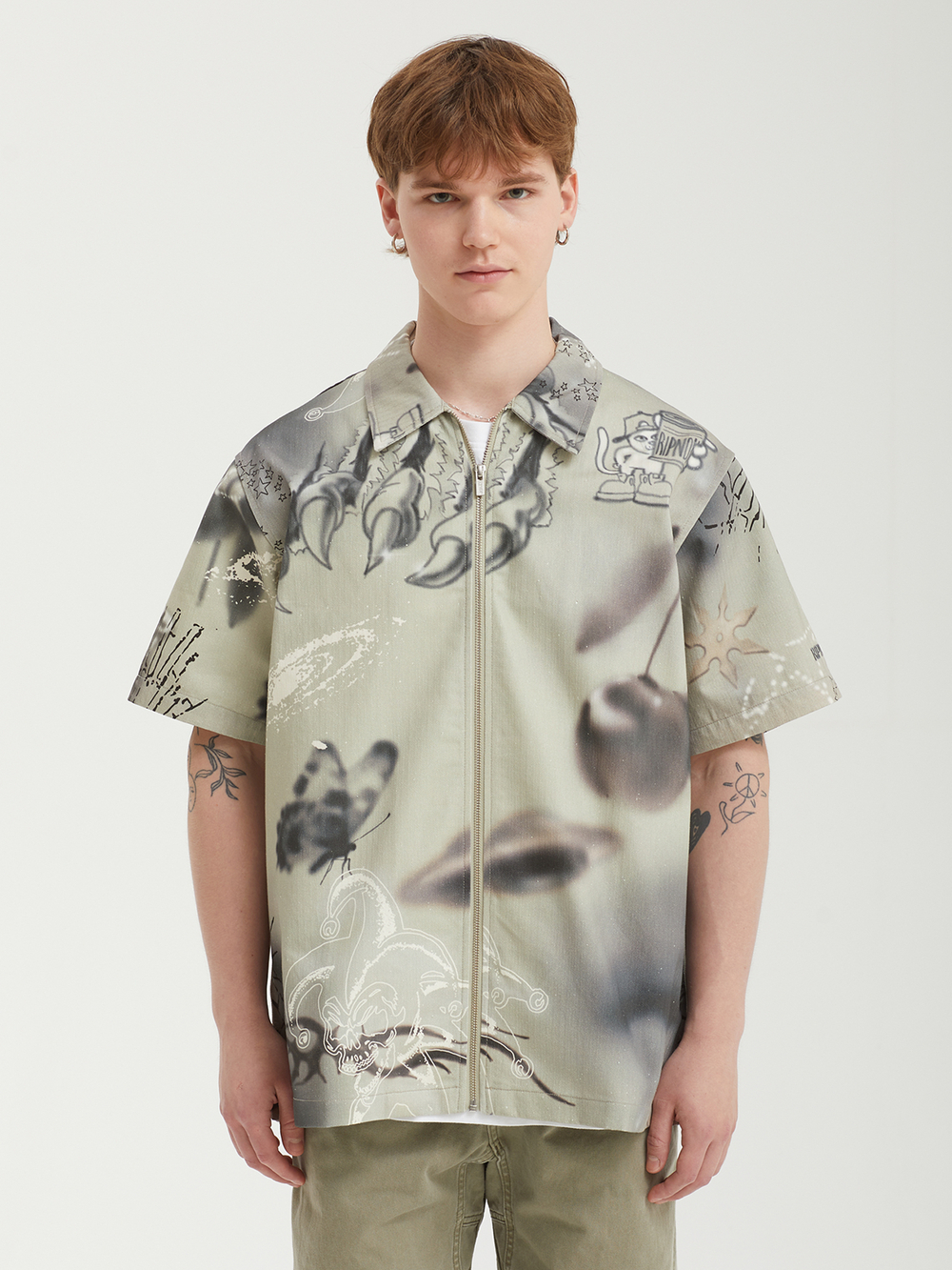 Мужская Рубашка Stargazing Zip Up