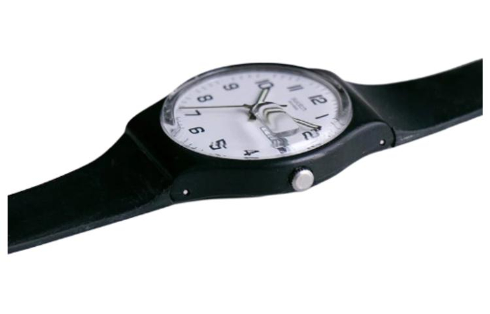 SWATCH Unisex 34mm White Watch GB743