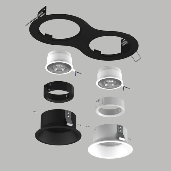 Комплект со светильником Lightstar Domino Round (214627+214606+214607+214006+214007) D6270607WBMOD