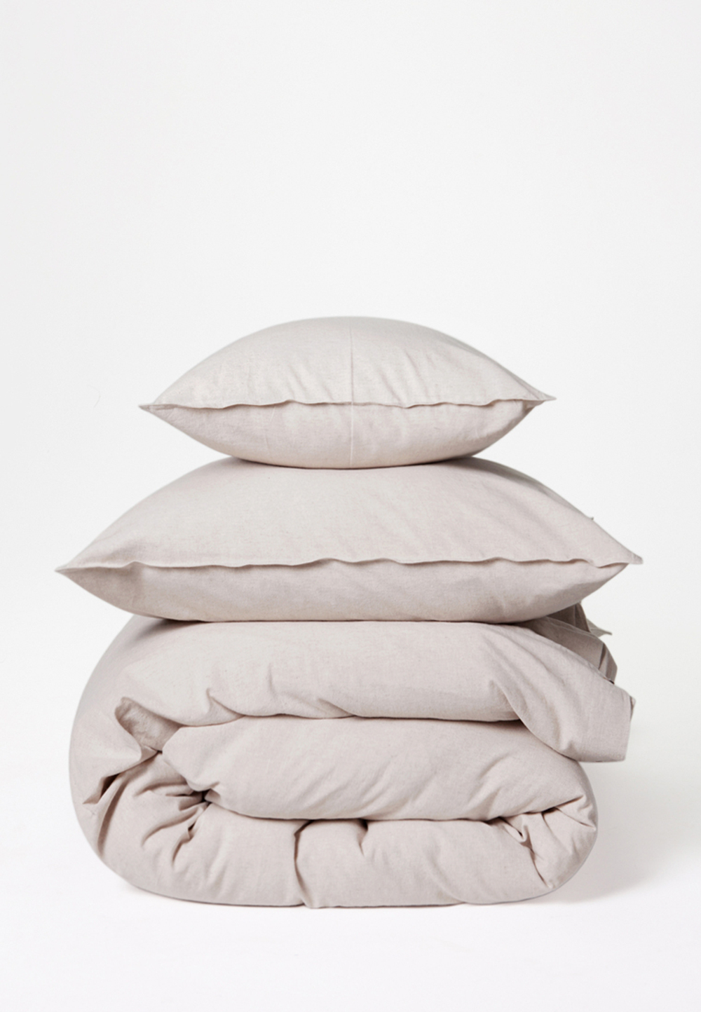 Постельное белье 1.5 спальное Luxberry коллекция Лен и Хлопок бежевое