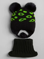 Зимняя шапка для девочки и снуд