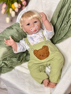 Кукла Реборн мягконабивная 55см в пакете (FA-575A)