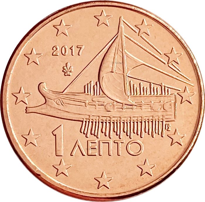 1 евроцент 2017 Греция (1 euro cent)