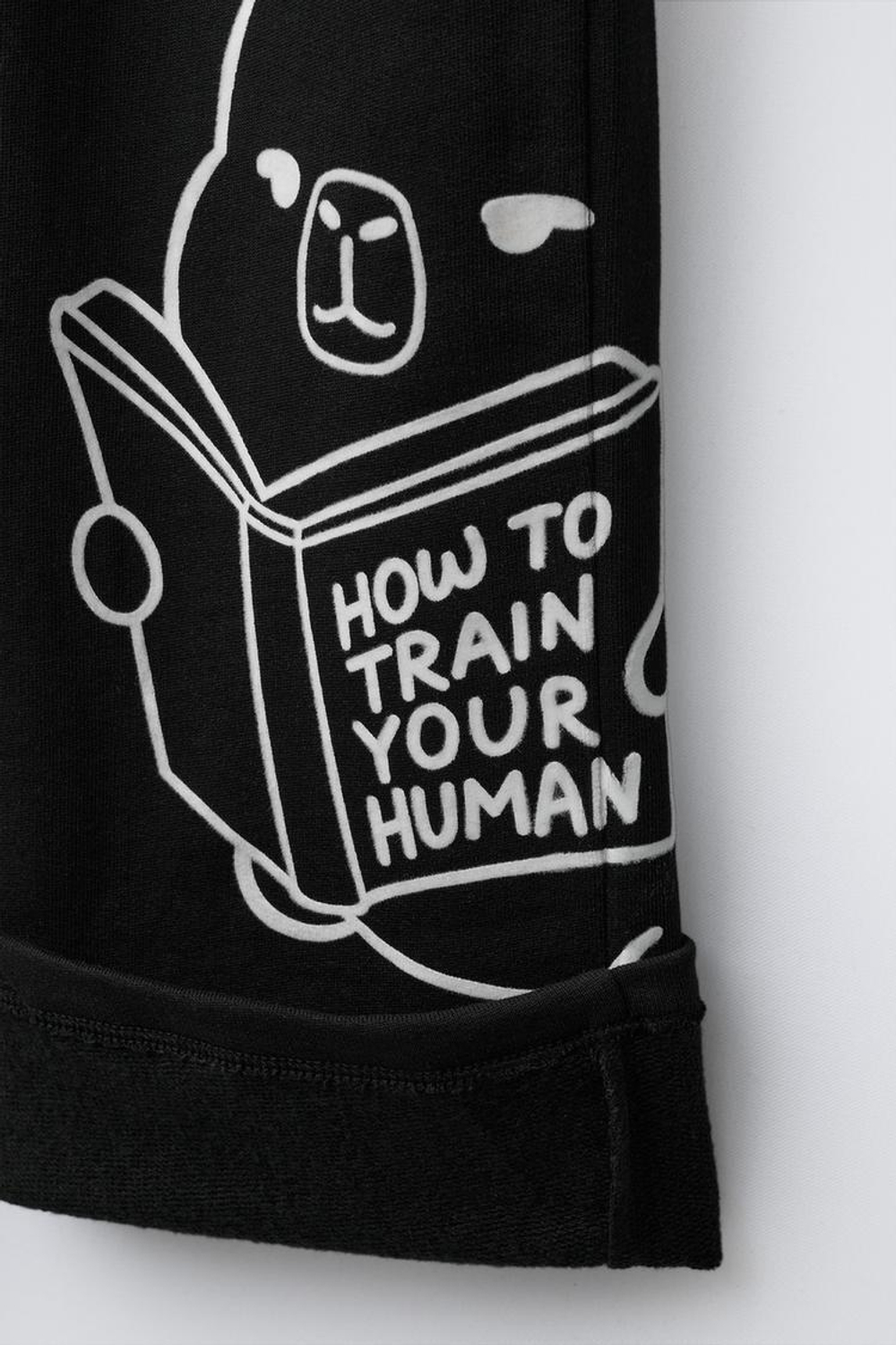 ZARA БРЮКИ WIDE LEG ИЗ МЯГКОЙ ТКАНИ CAPIBARA CAPYFUN ©, ЧЕРНЫЙ