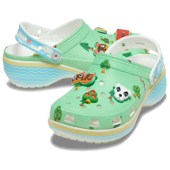Crocs Classic Platform Clog 'Green'