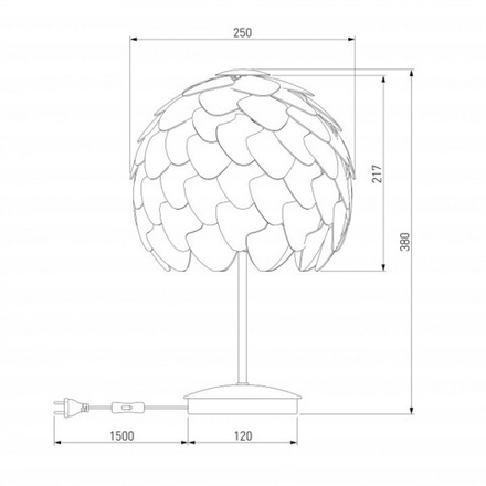 Настольная лампа декоративная Bogate's Cedro 01099/1