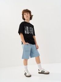 Шорты бермуды "Серо-голубые" 7+