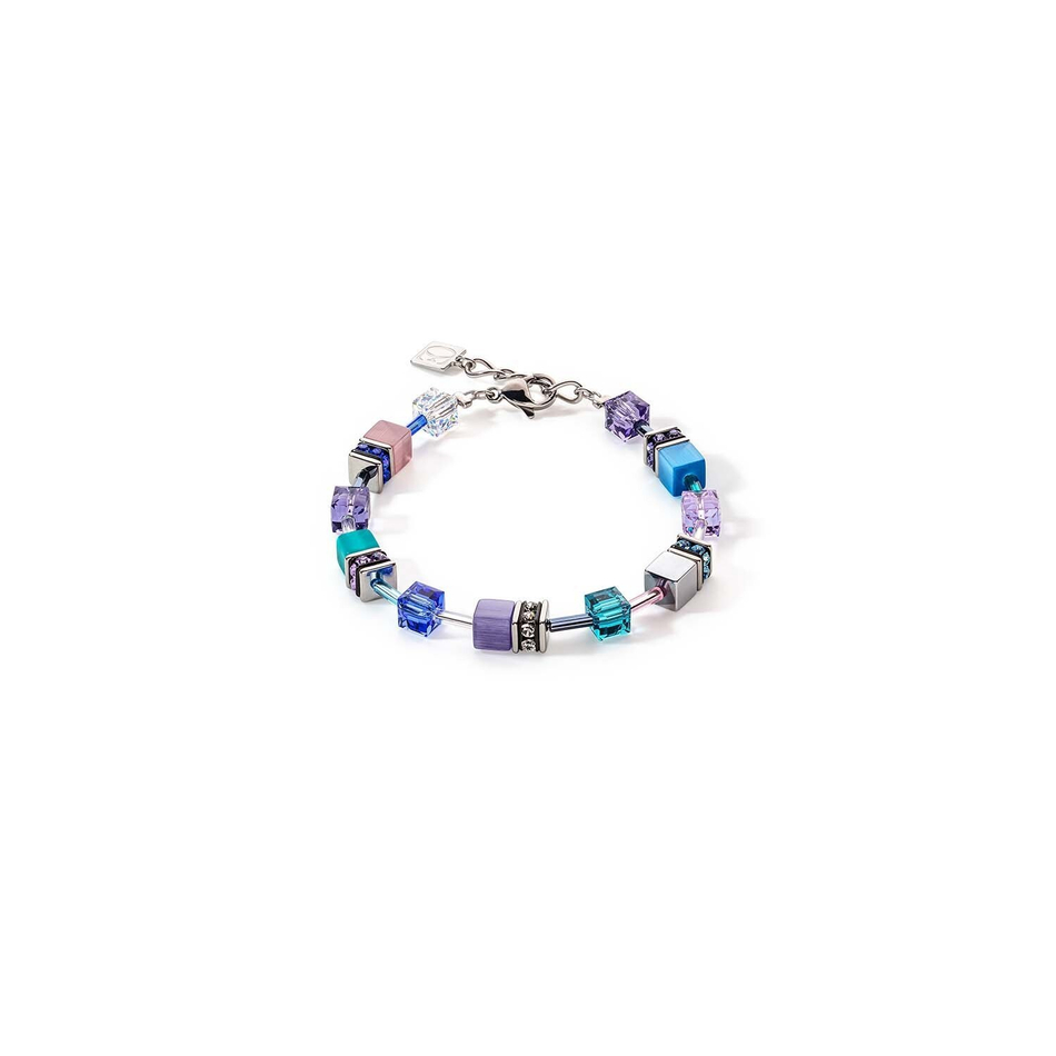 Браслет Coeur de Lion Turquoise-Purple 2839/30-0608 цвет голубой, фиолетовый