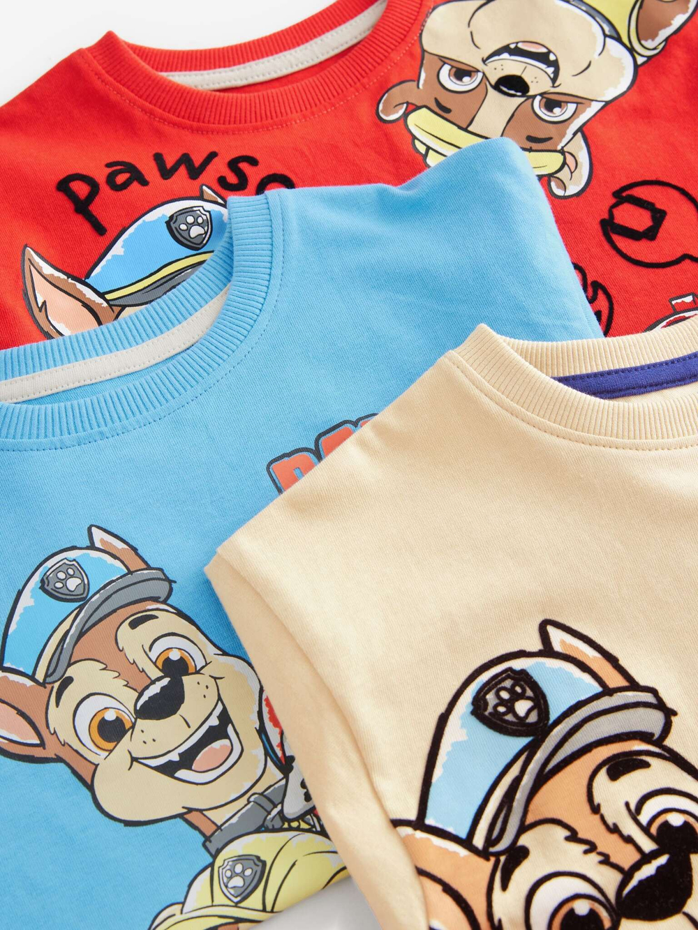 Пижама для мальчика Next AC1-057 3 шт., Красный, Голубой, Бежевый