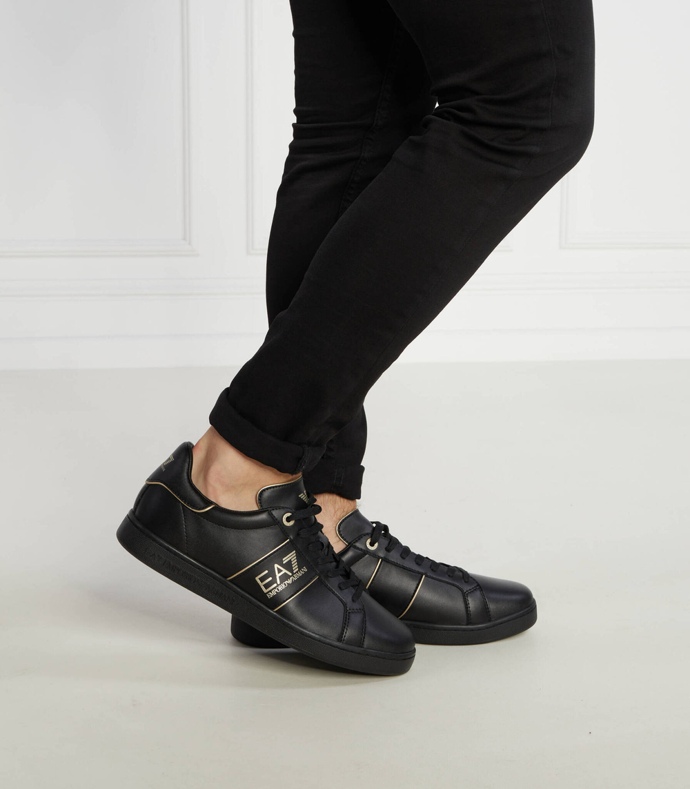 Кожаные кроссовки EA7 - черный(X8X102 XK346)