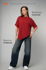 Женская асимметричная футболка Happyfox