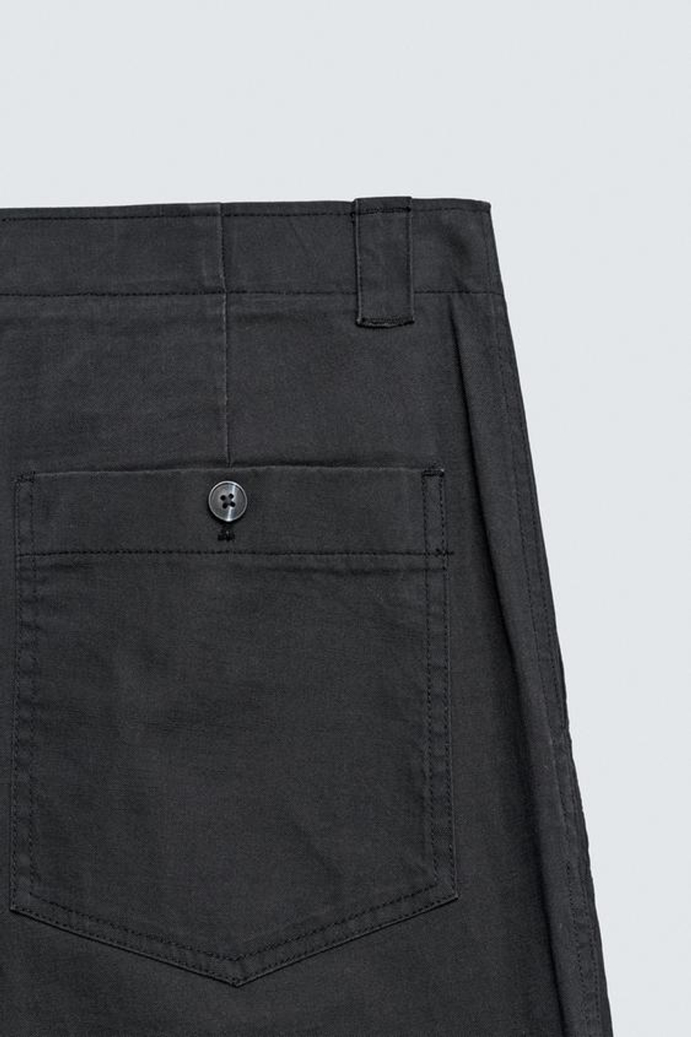 ZARA БРЮКИ STRAIGHT FIT С ЭФФЕКТОМ ПОТЕРТОСТИ, СТАЛЬНОЙ