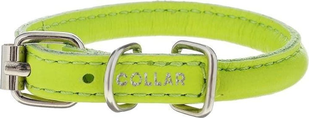 Ошейник &quot;CoLLaR Glamour&quot; для длинношерстных собак зеленый ширина 9мм, длина 18-21см