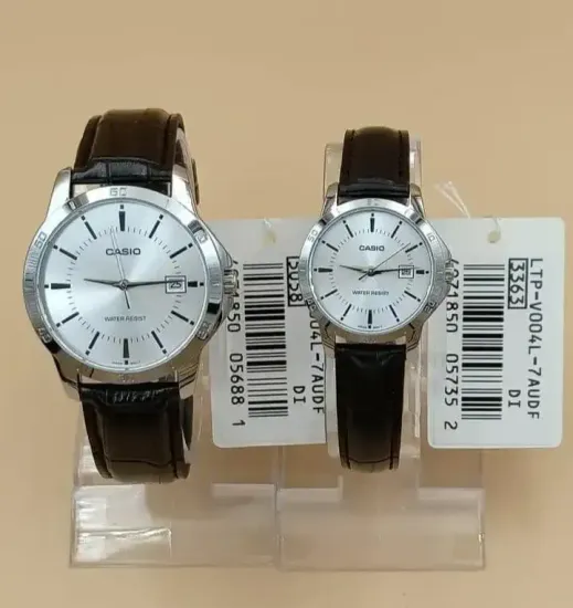 Парные часы Casio Standard: MTP-V004L-7AUDF и LTP-V004L-7AUDF