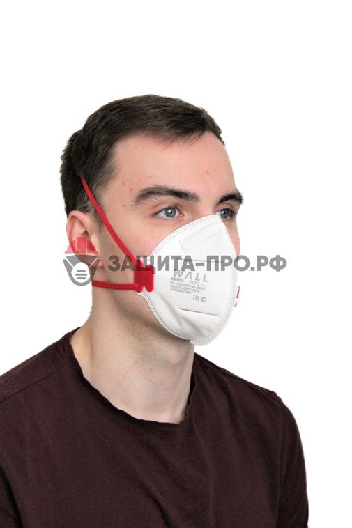 Респиратор медицинский Wall 99HK, FFP3, с клапаном выдоха, складной