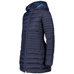 Куртка CMP Woman Snaps Hood Parka ,  артикул 30K3676, цвет Blue-sea (12NM)
