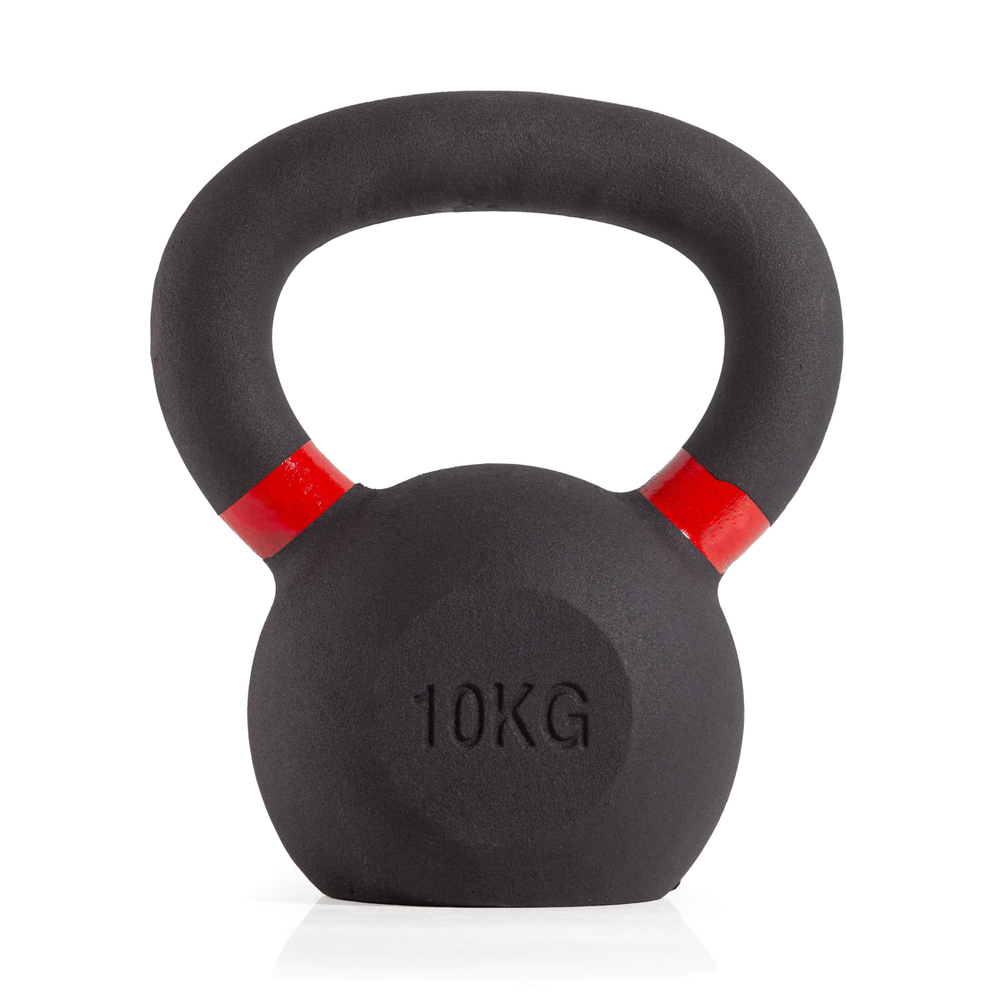 Гиря чугунная с цветным кольцом 10 кг (модель: К-3) VictoryFit VF-KCR100