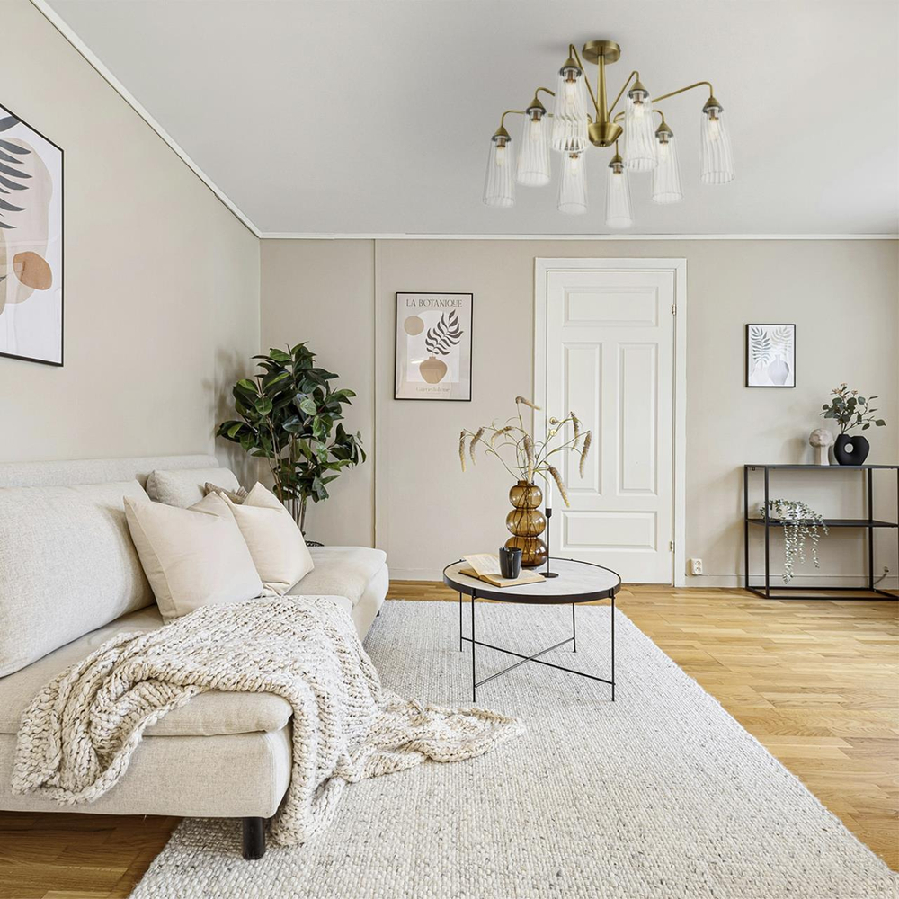 6584/8C MODERNI LN25 000 бронза/прозрачный, металл/стекло Люстра потолочная E14 8*40W 220V DOLIANA