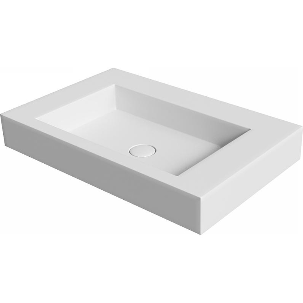 Раковина-моноблок Boheme Flat 70 888-70, Corian белый