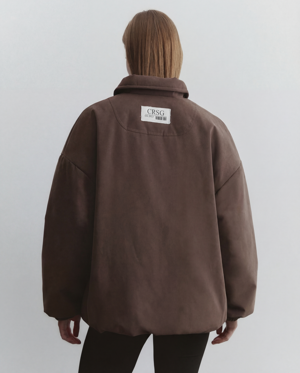 Бомбер зимний из мембранной ткани, цвет коричневый