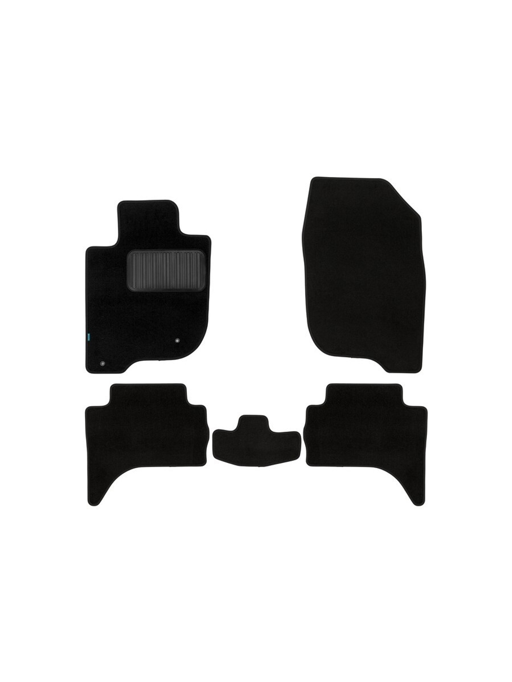 Коврики в салон для MITSUBISHI L200 2005-2014, 2013-2015, пикап, 5 шт. (текстиль) KLEVER03351022110KH