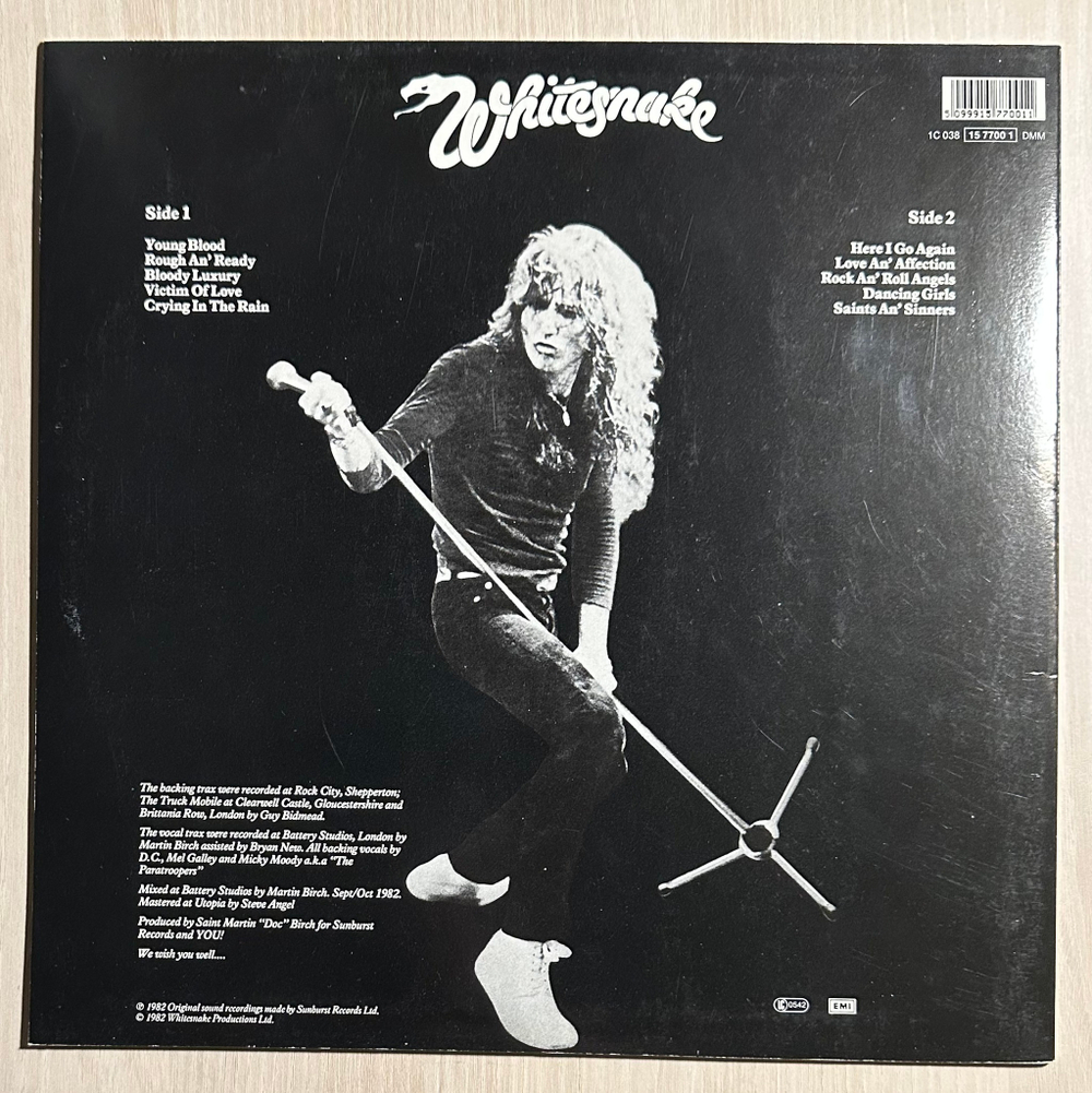 Whitesnake - Saints & Sinners (Европа)