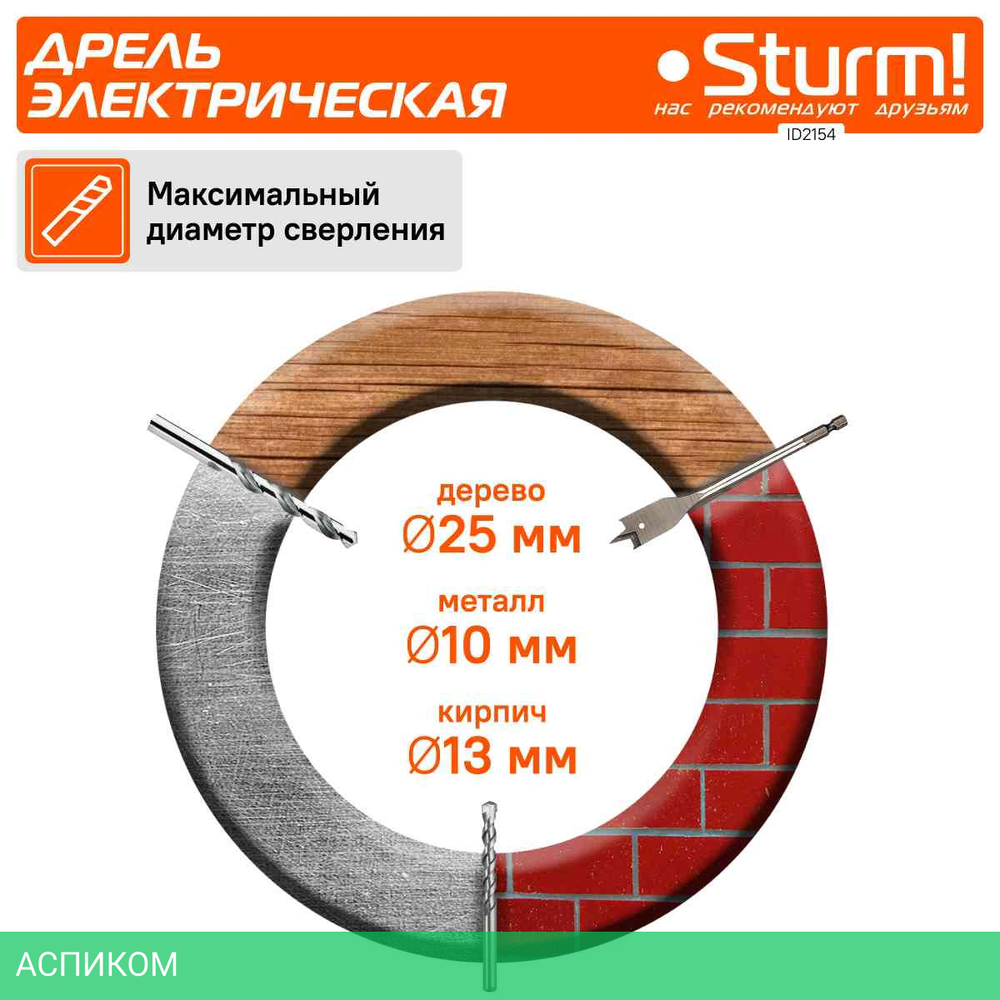 Дрель Sturm! ID2154