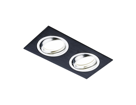 Ambrella Встраиваемый точечный светильник MR16 с поворотным механизмом Organic Spot A601/2 BK