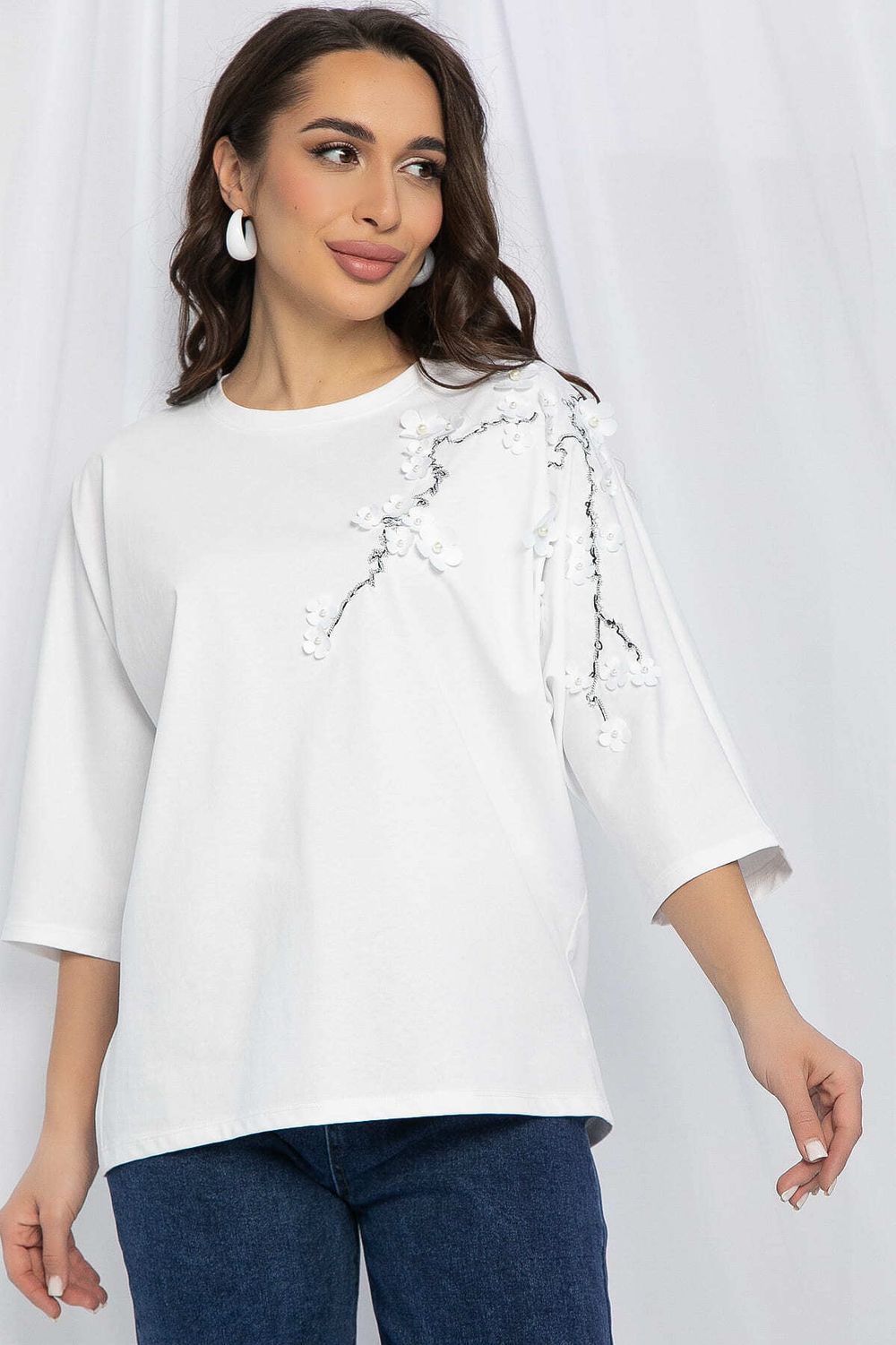 Блуза Мисти (белая) Б13162-20М LT Collection