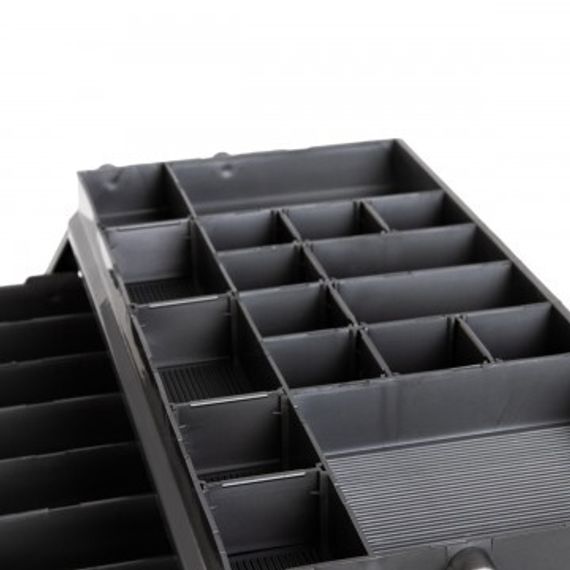 Ящик рыболова Helios трехполочный красный