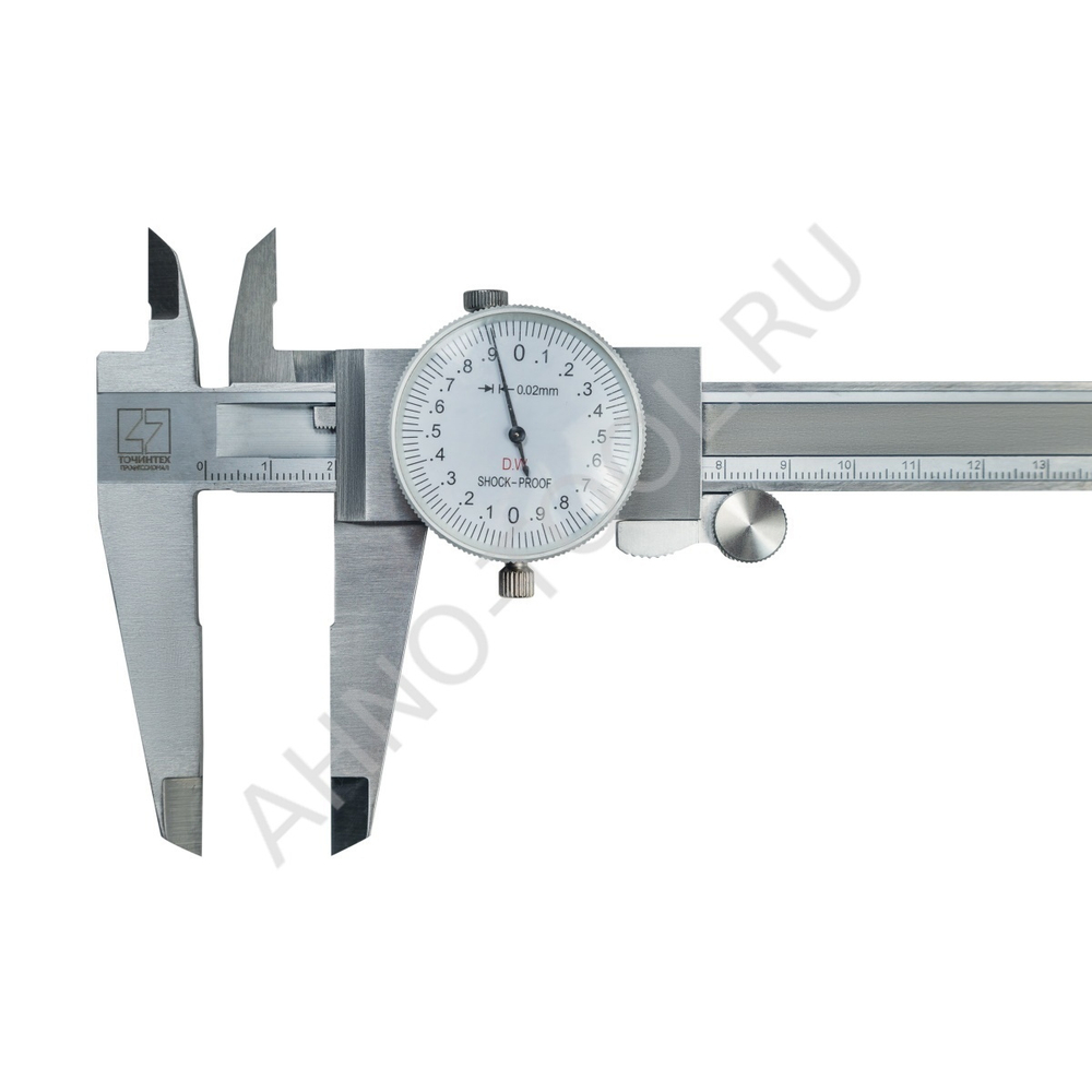 Штангенциркуль с круговой шкалой ШЦК-300-0.02 ГОСРЕЕСТР 89053-23 нерж.сталь ТОЧИНТЕХ