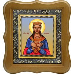 Керкира Керкирская, дева, мученица. Икона на холсте.