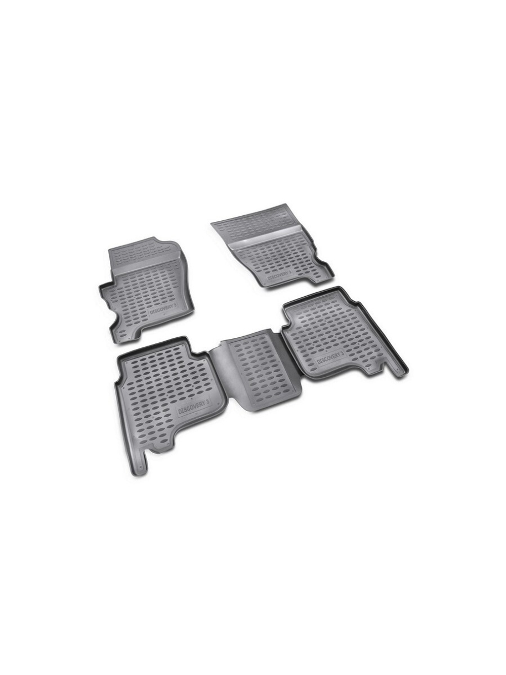 Коврики в салон для LAND ROVER Discovery 3 HSE 2004-, 4 шт. (полиуретан, серые) NLC.28.01.211