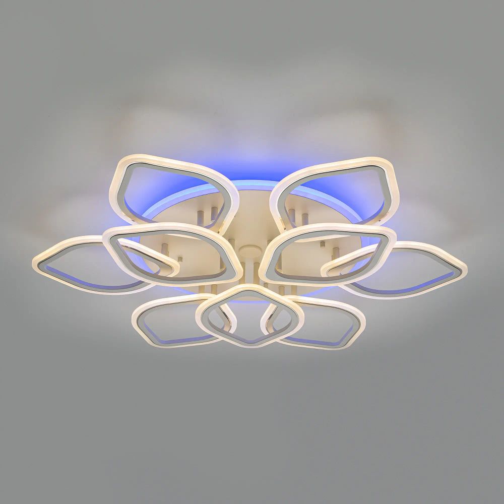 Citilux Ромби Смарт CL236A190E RGB Умная люстра Белая