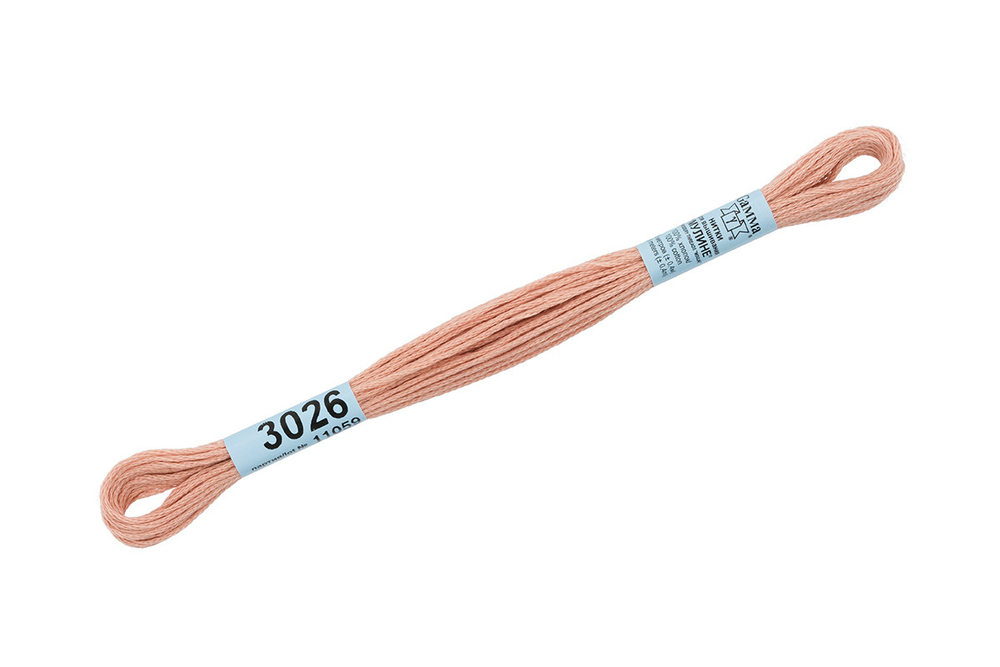 Мулине "Gamma", 100% хлопок, 8 м, №3026