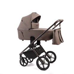 Peppy Коляска детская Monaco thermo 2 в 1 Mocca (кофе), рама серо-коричневая