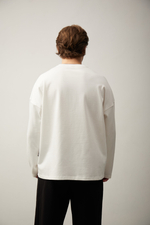 Лонгслив молочный из 100% хлопка