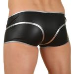Мужские трусы хипсы под кожу черные с серебристым Cosmos Colors BS30BS