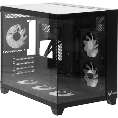 Корпус Formula V Line Crystal Z9M Black, mATX, без БП